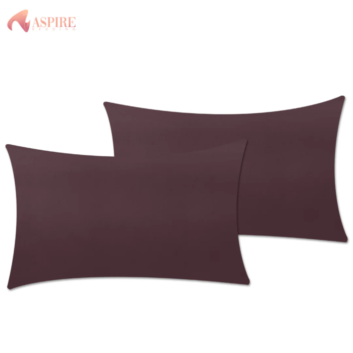 Plum Dyed Pillow Covers