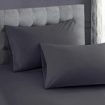 Grey Luxury Dyed Bedsheet Set- 5 Pcs