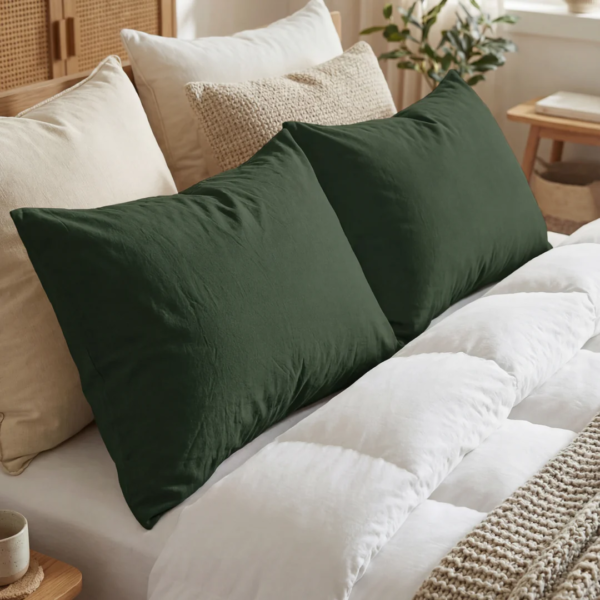 Plum Dyed Pillow Covers